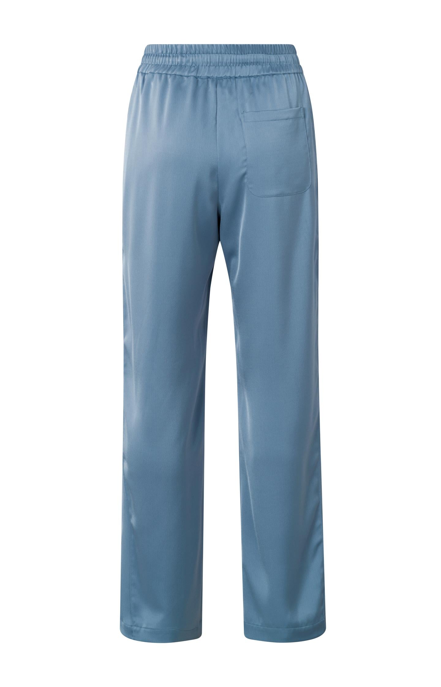Blue Satin Trousers 01-301121-404