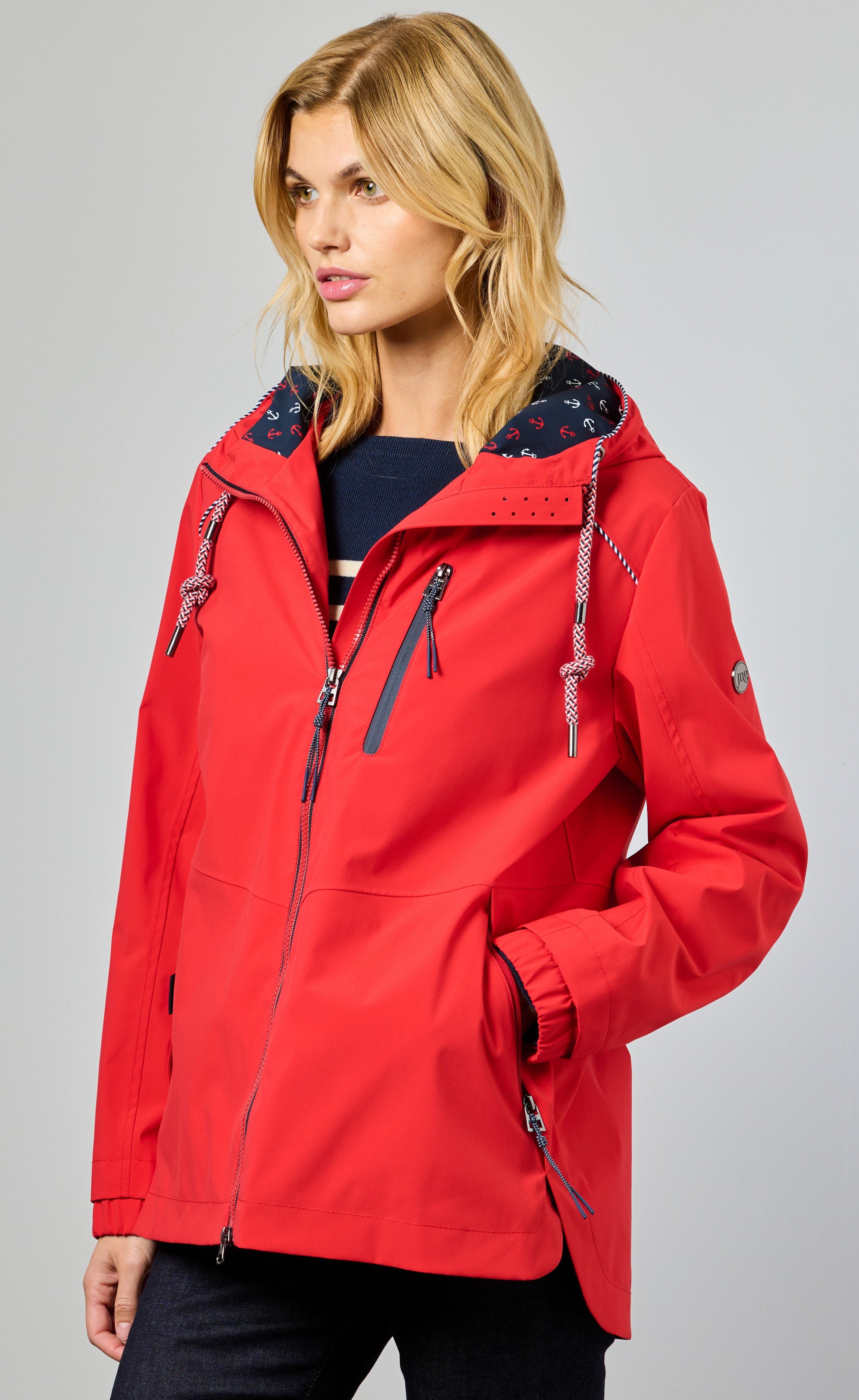 Noa Red Hooded Jacket - 2290