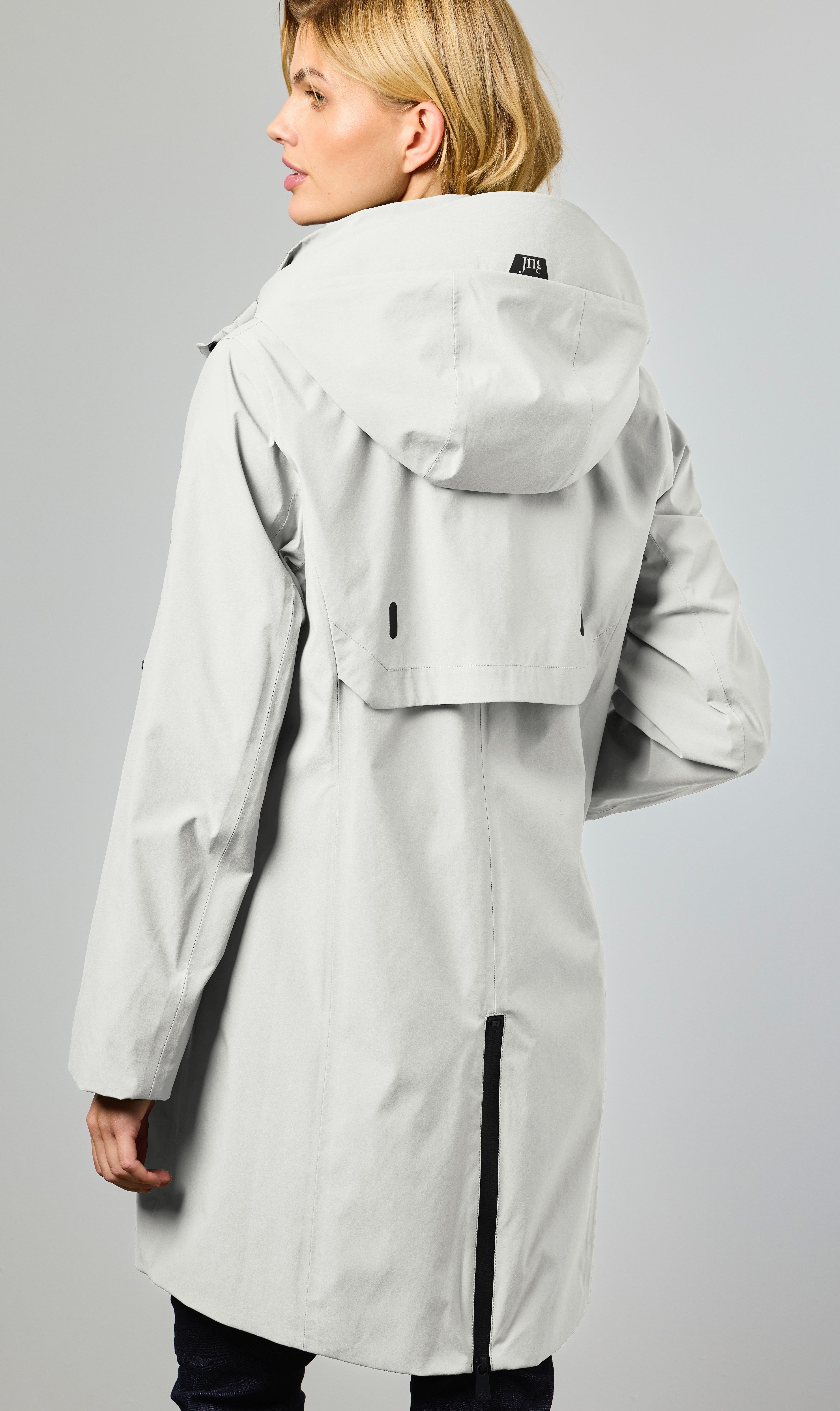 Nynne Ecru Hooded Coat - 2291