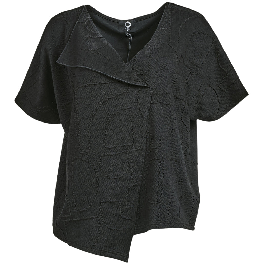 Double Black Textured Top - 0171