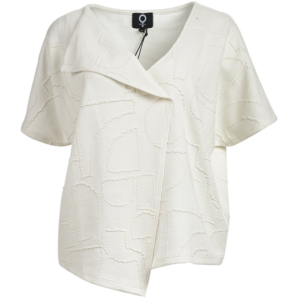 Double Off White Textured Top - 0171