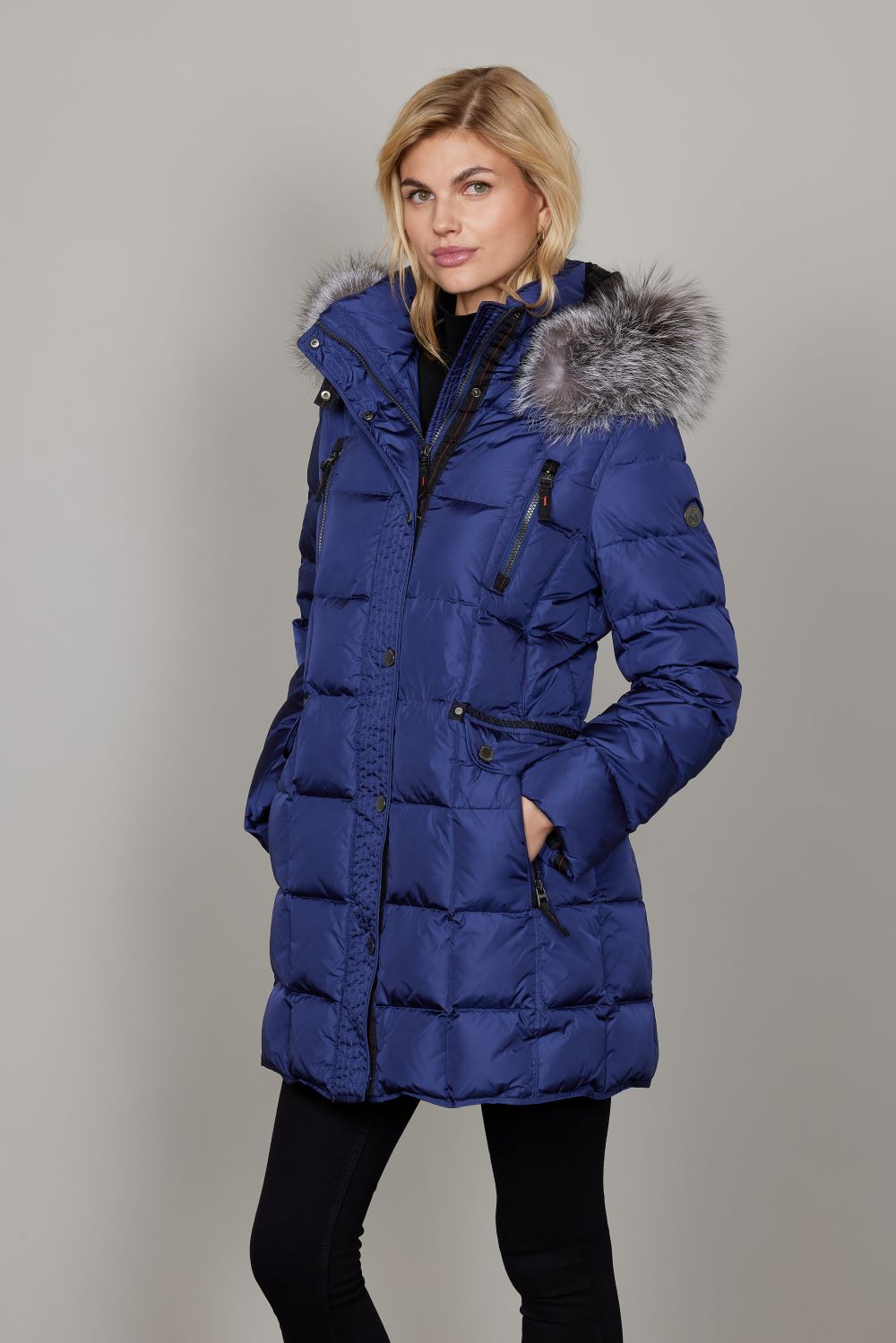 Mary Midnight Blue Padded Coat - 2060
