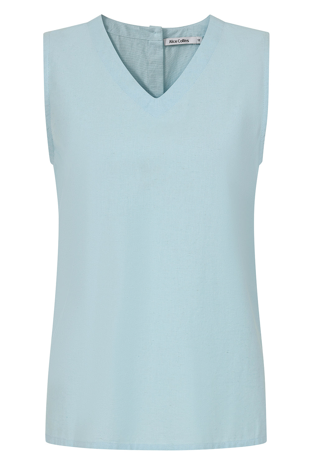 Rose Chalk Blue Sleeveless Top - S314