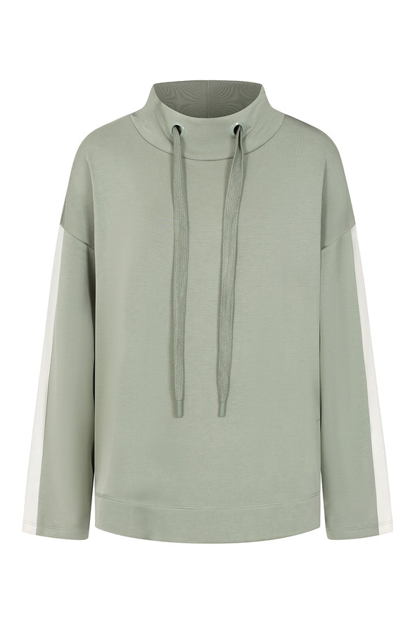 Olivia Cowl Sea Foam/Oat Sweatshirt - S139