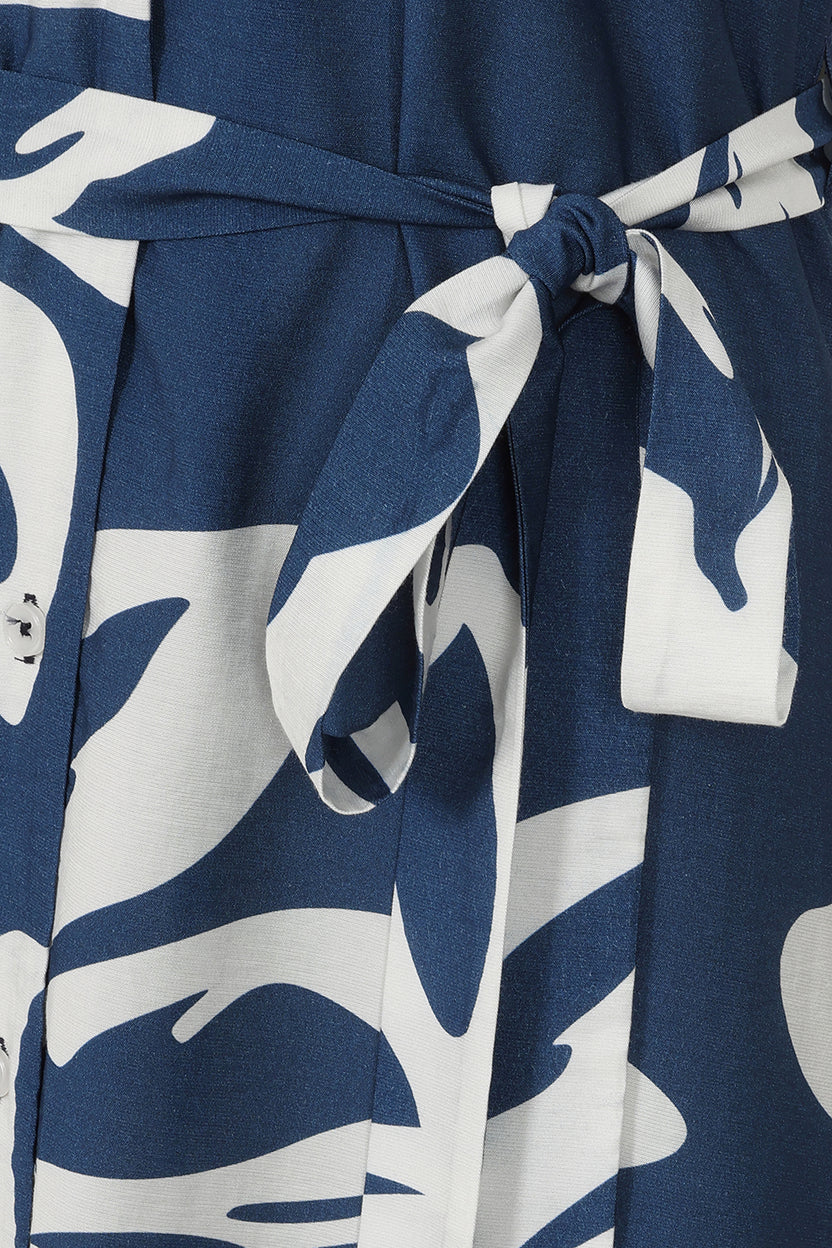 Rich Navy Fiesta Dress - S272