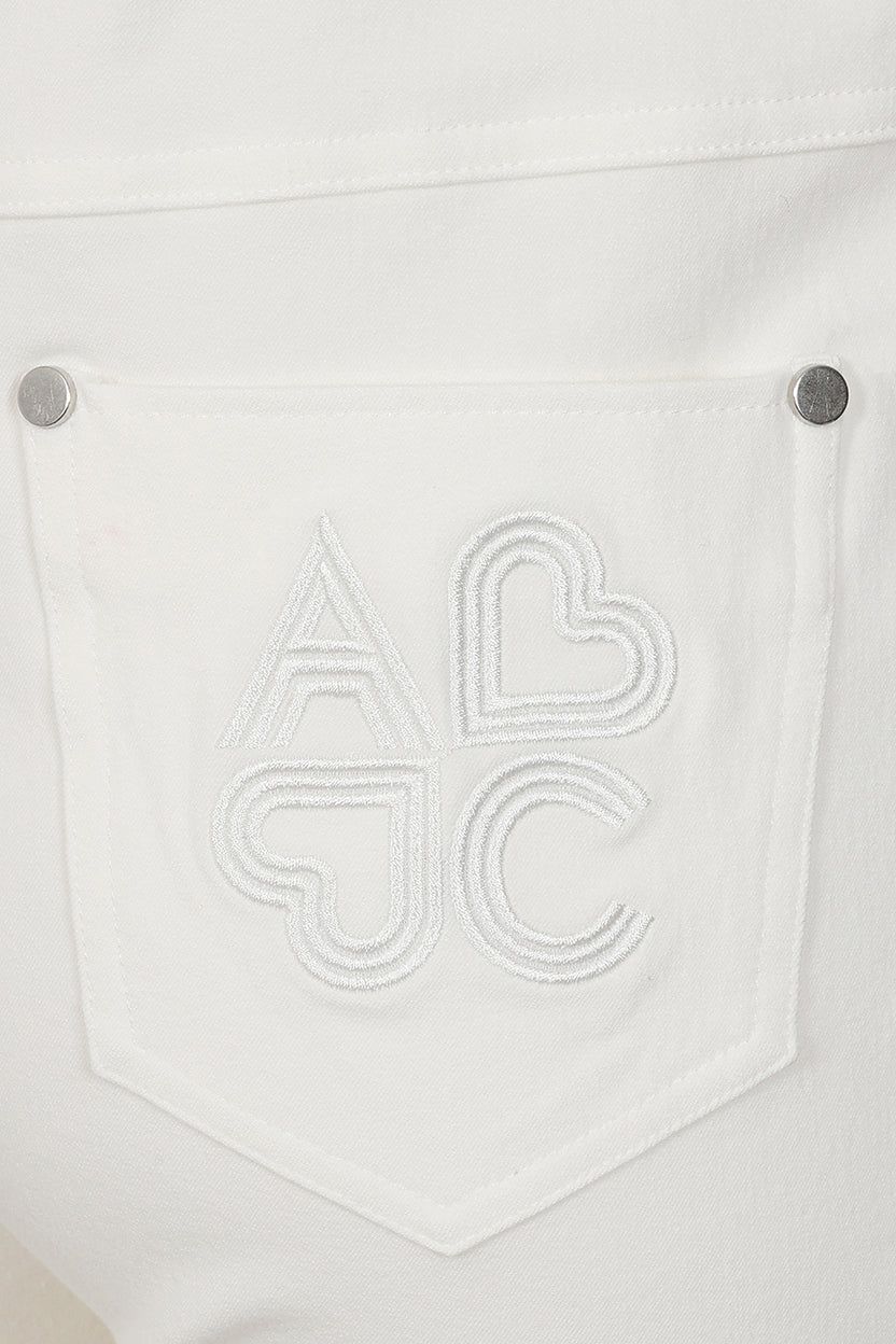 White Cropped Jeans - S276