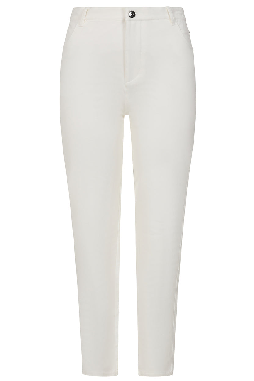 White Slim High Rise Jeans - S278