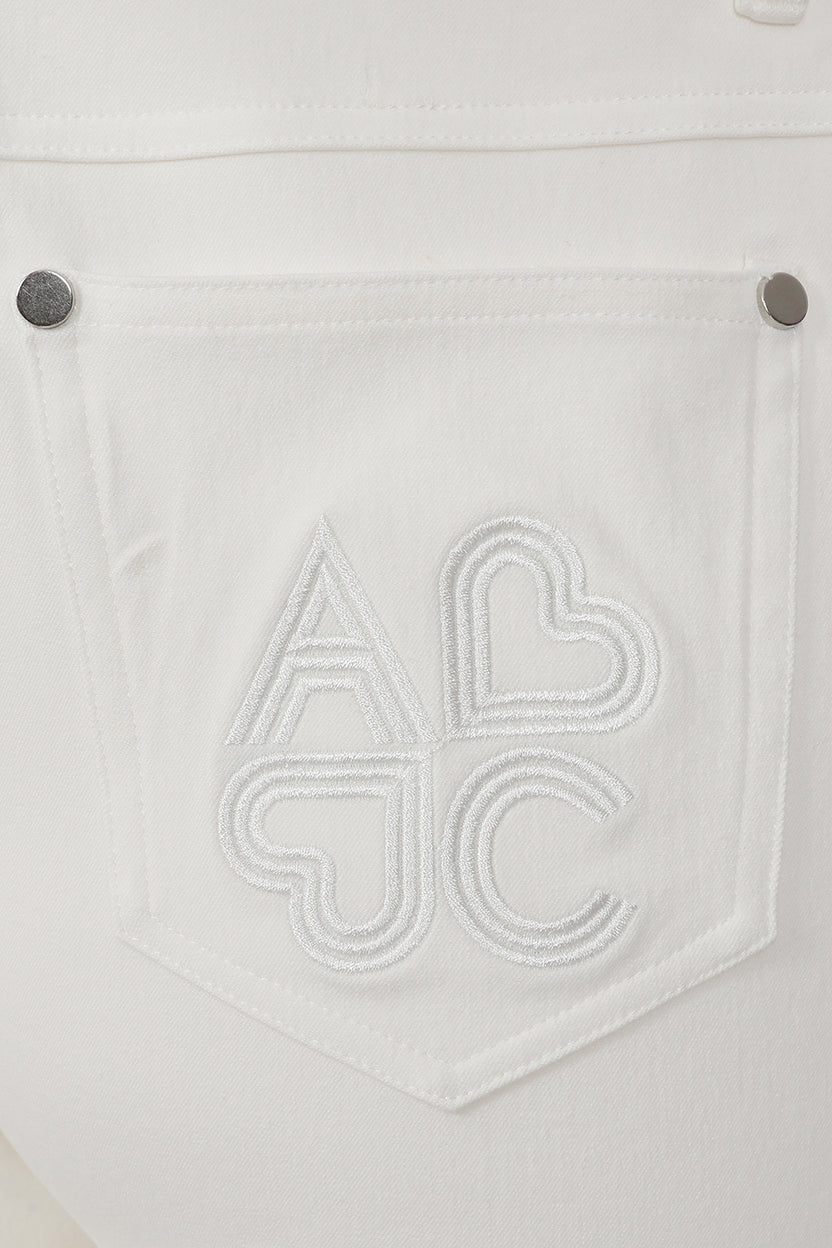 White Slim High Rise Jeans - S278