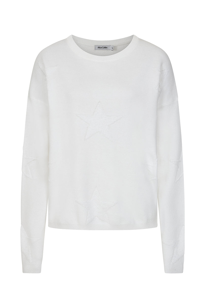 Mimi White Pullover - S524