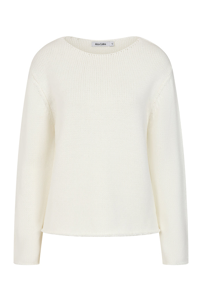 Chica White Pullover - S537