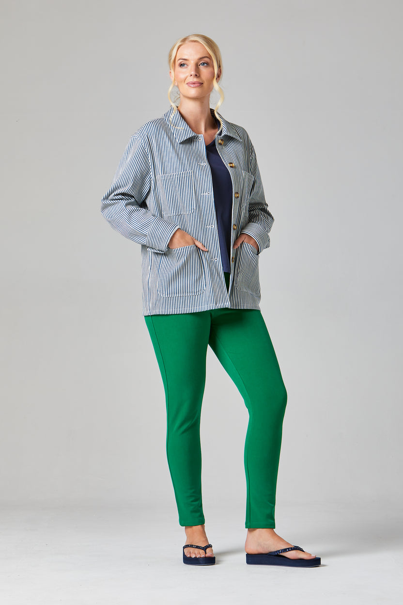 Millie Striped Wild Oat/Navy Jacket - S101