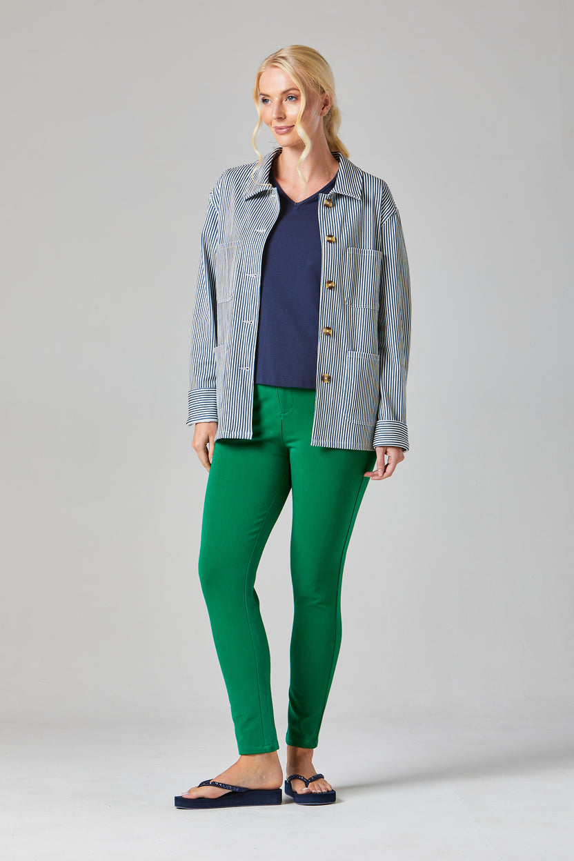 Millie Striped Wild Oat/Navy Jacket - S101