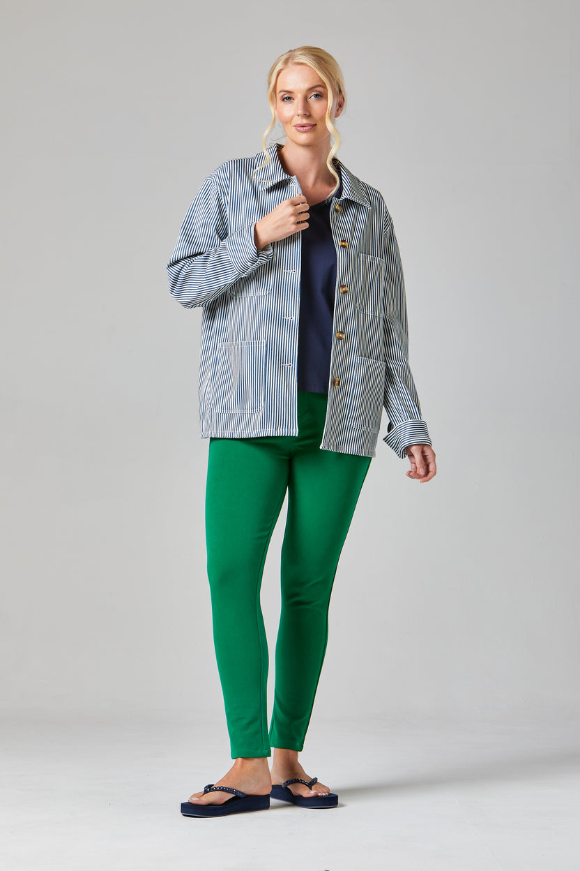 Millie Striped Wild Oat/Navy Jacket - S101