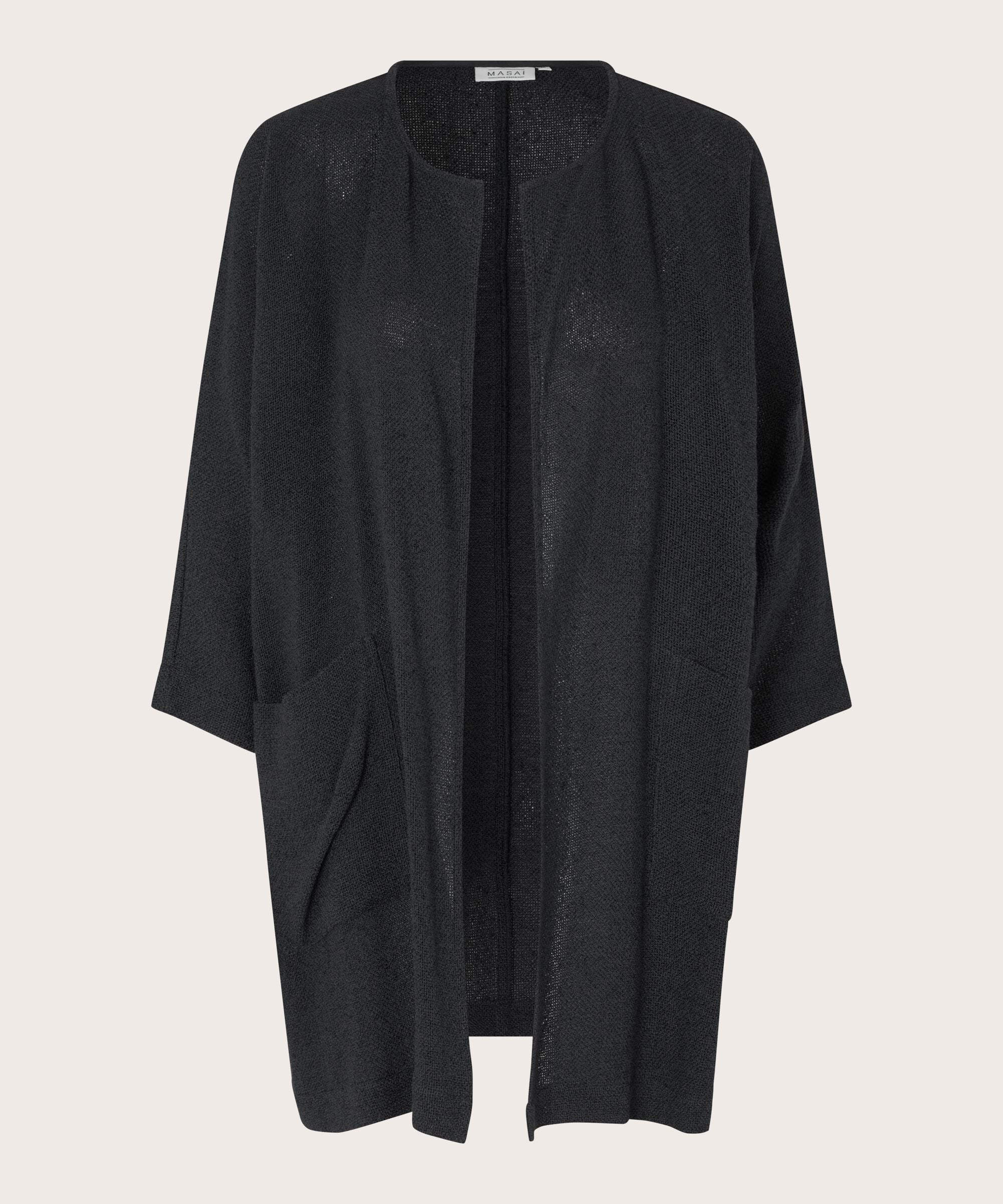 Black Jarmis Open Front Jacket - 1000830