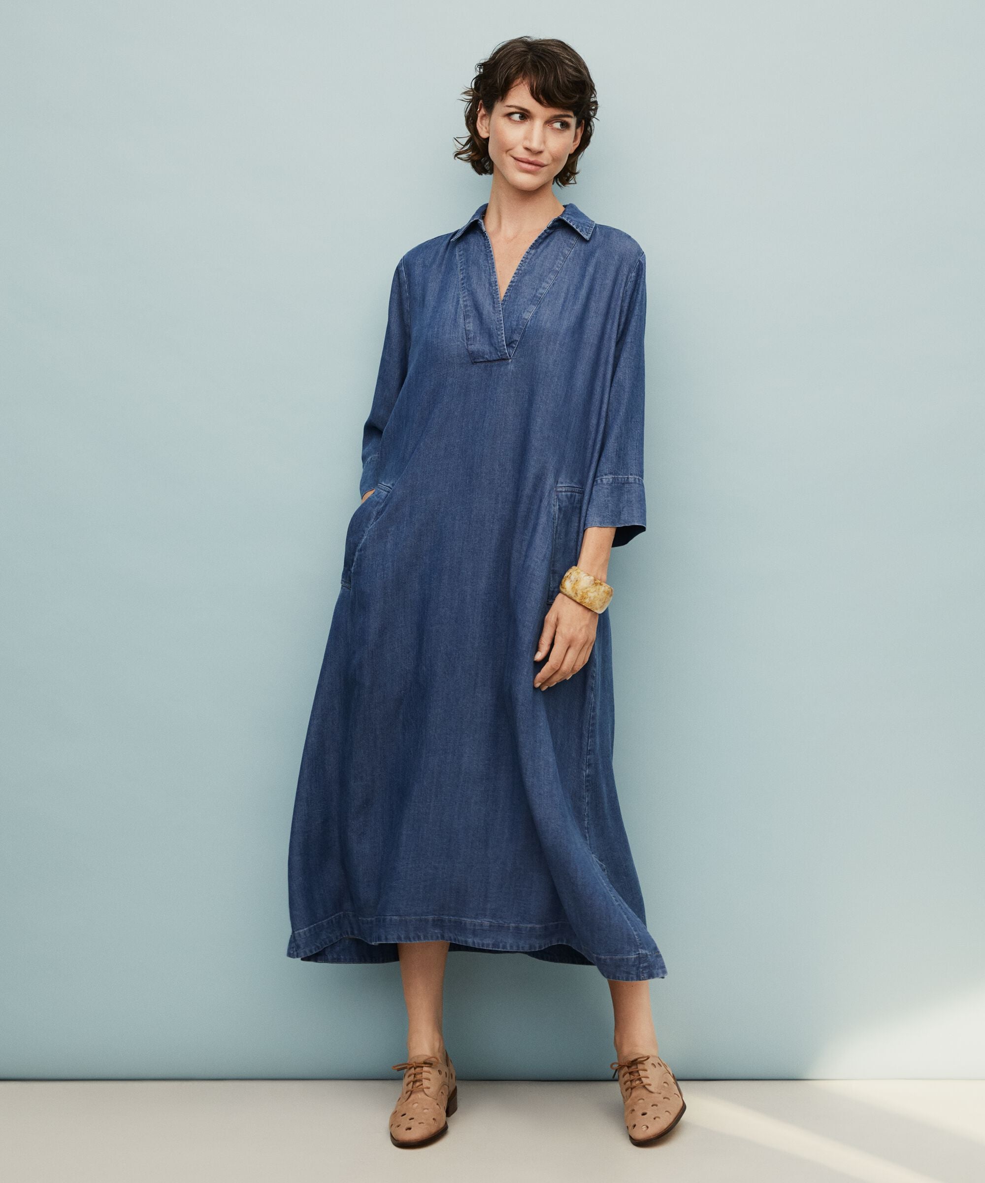 Nikeeta Blue Denim Dress - 1011963