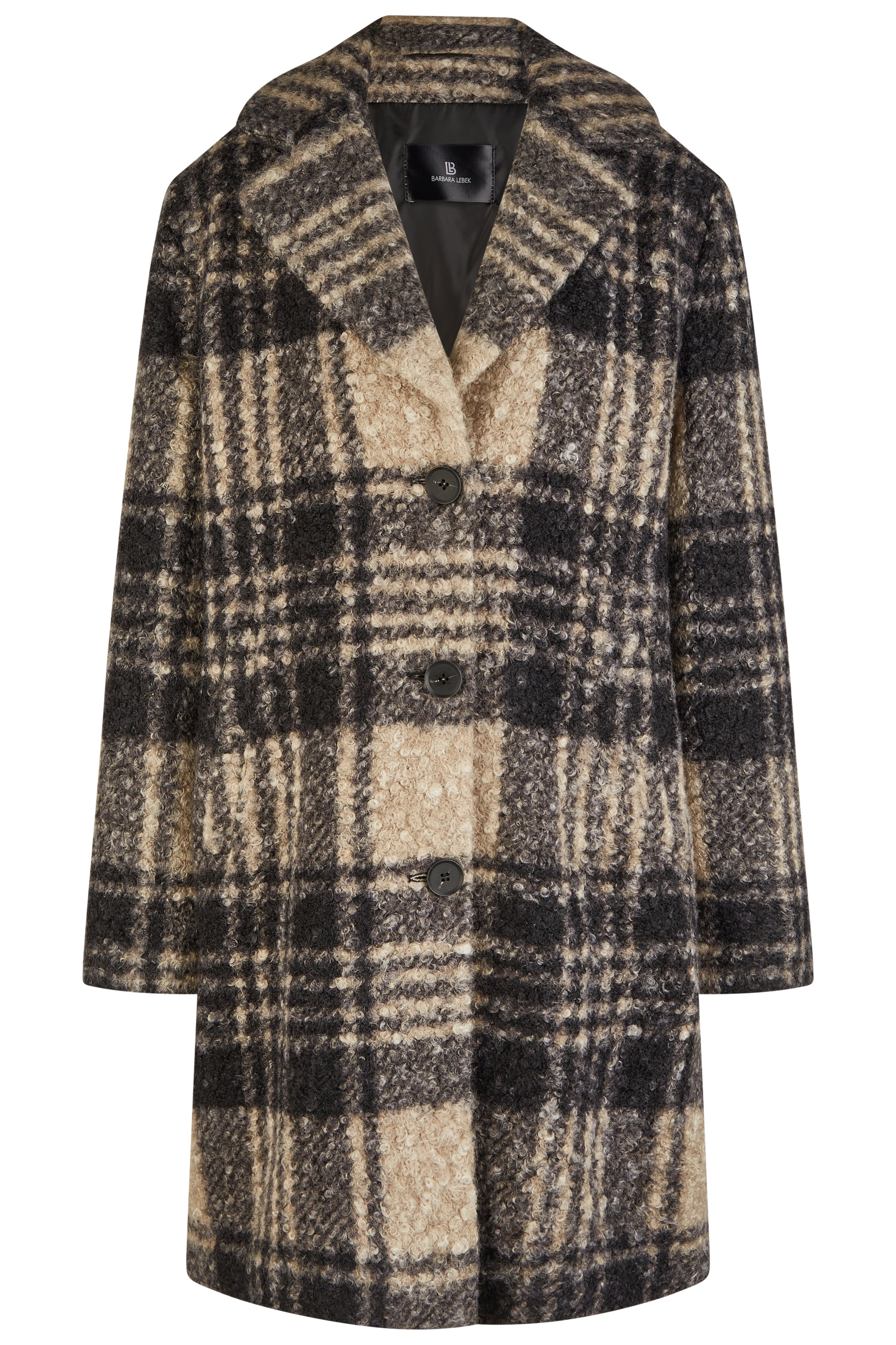 Checked Boucle Coat 1013