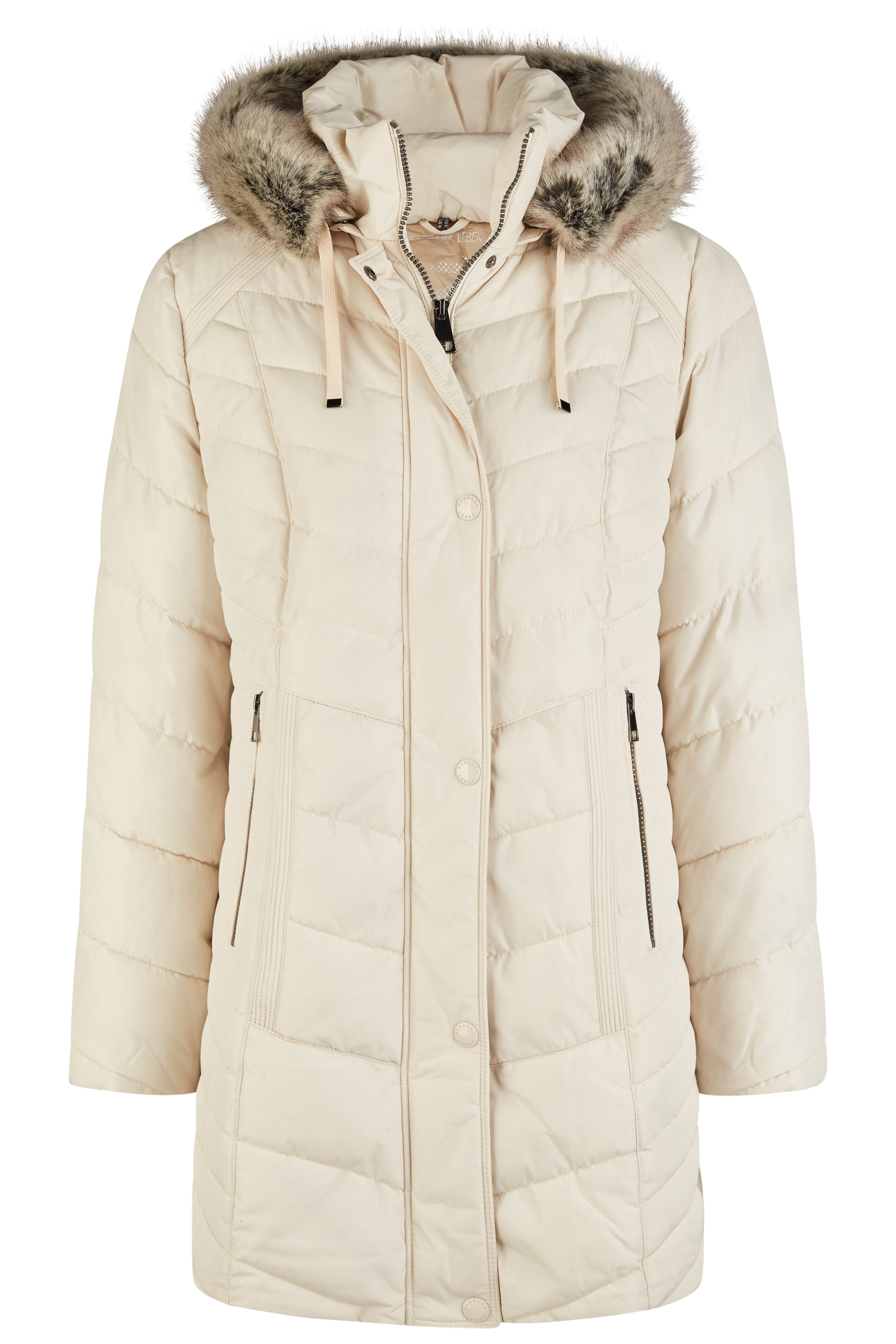 Off White Hooded Padded Coat 1027