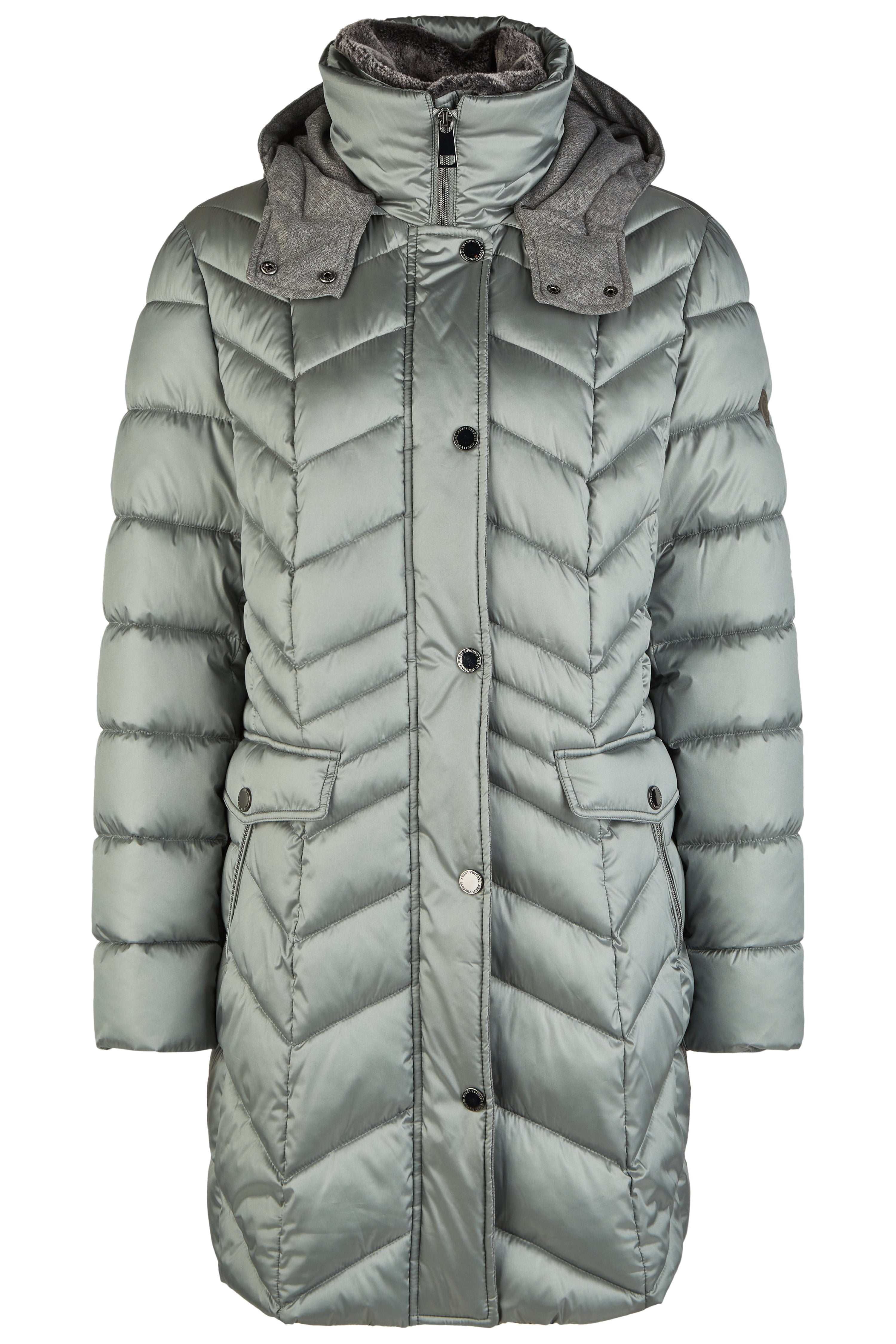 Sage Hooded Padded Coat 1046