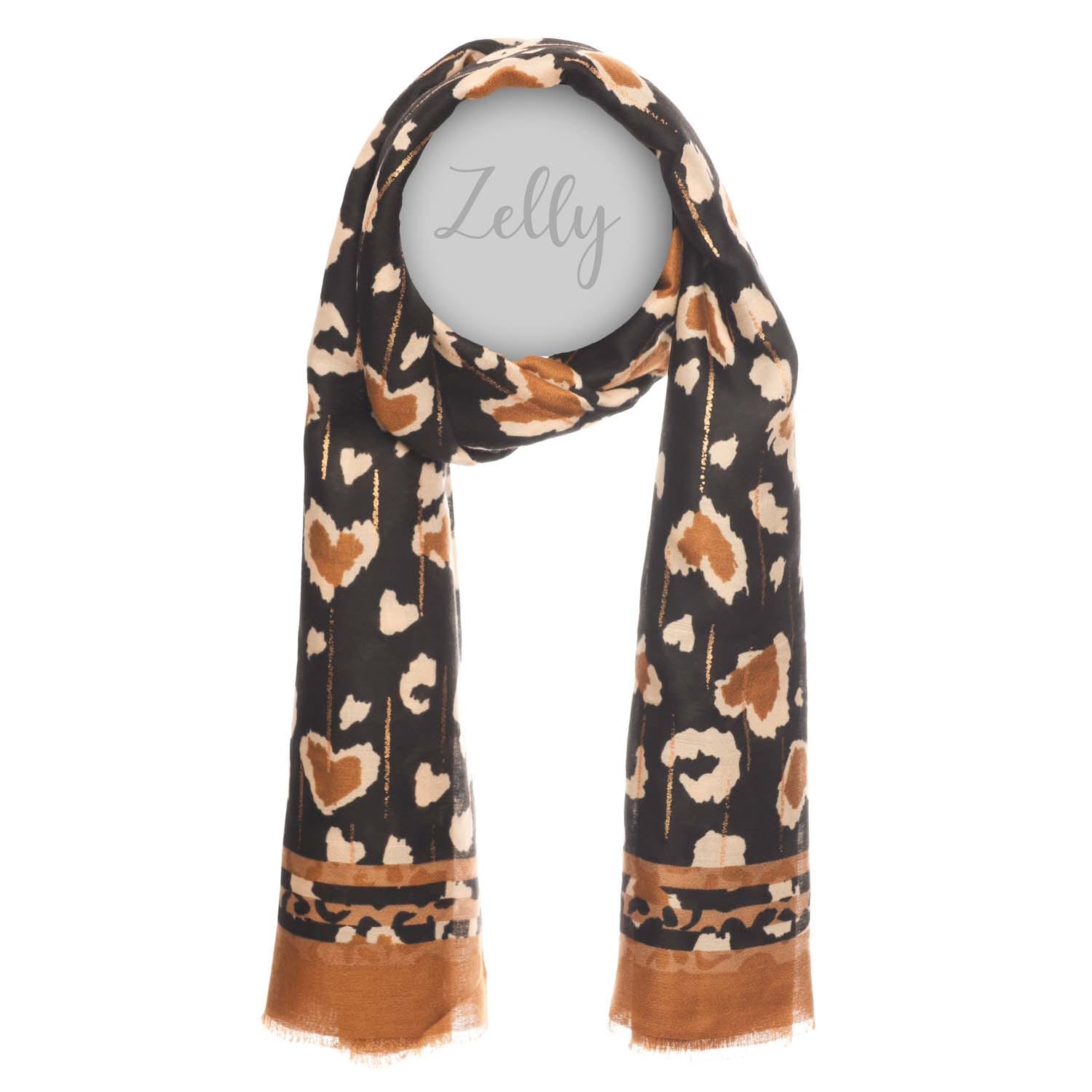 Taupe Animal Print Scarf - 1060229
