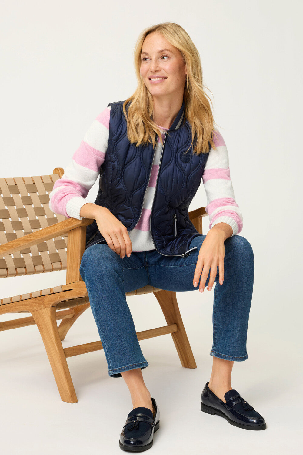 Peony Pink Stripe Sweater - 11004791