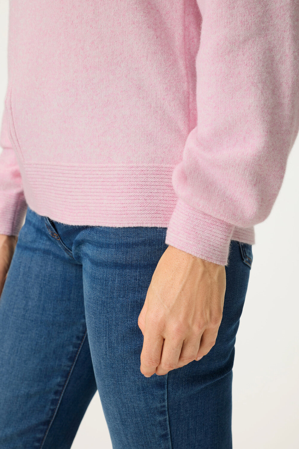 Peony Pink Melange Sweater - 11004808