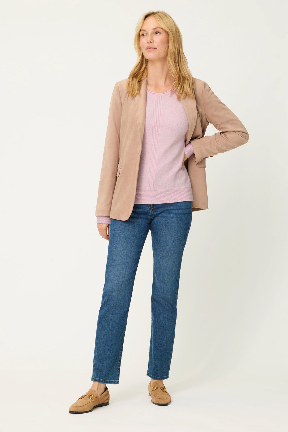 Peony Pink Melange Sweater - 11004808