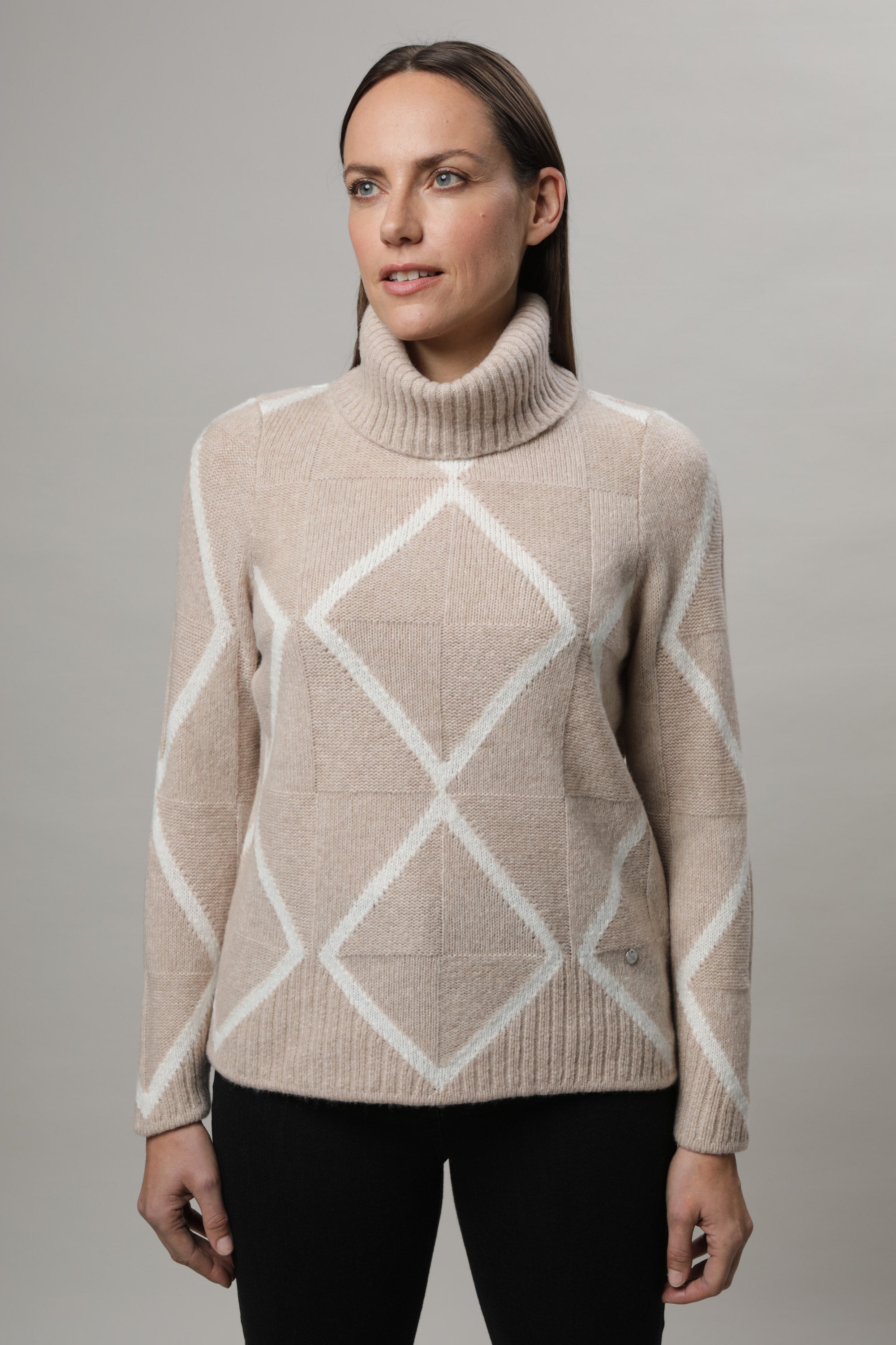 Beige Roll Neck - 11045