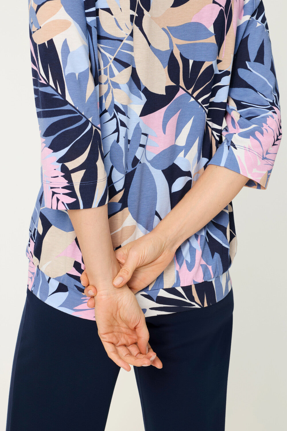 Ink blue Pattern Top - 11105300