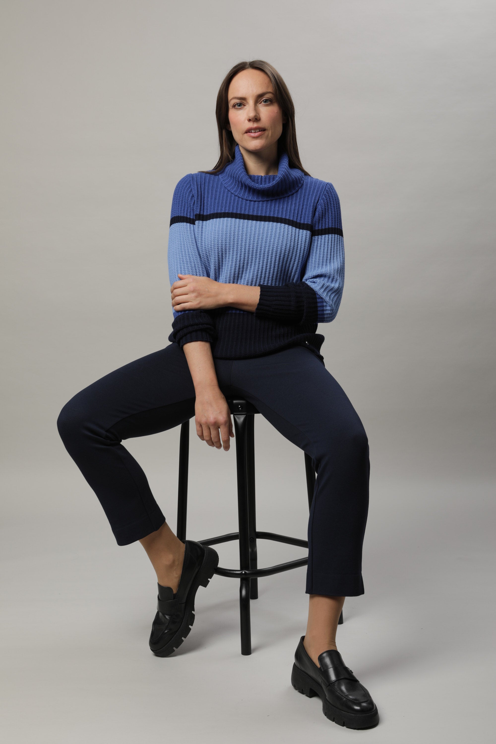 Delft Block Stripe Sweater - 11105