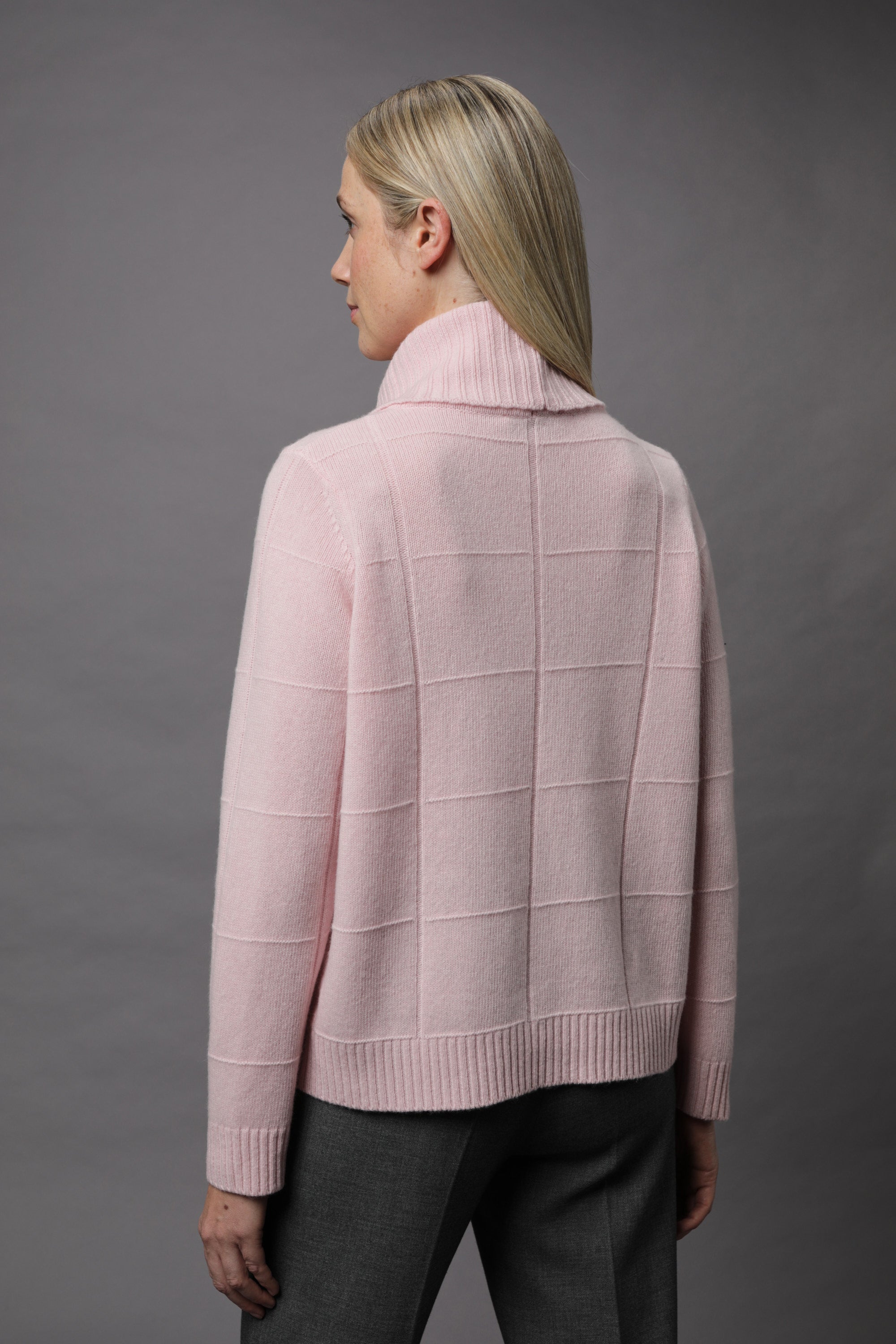Sorbet Pink Roll Neck - 11534