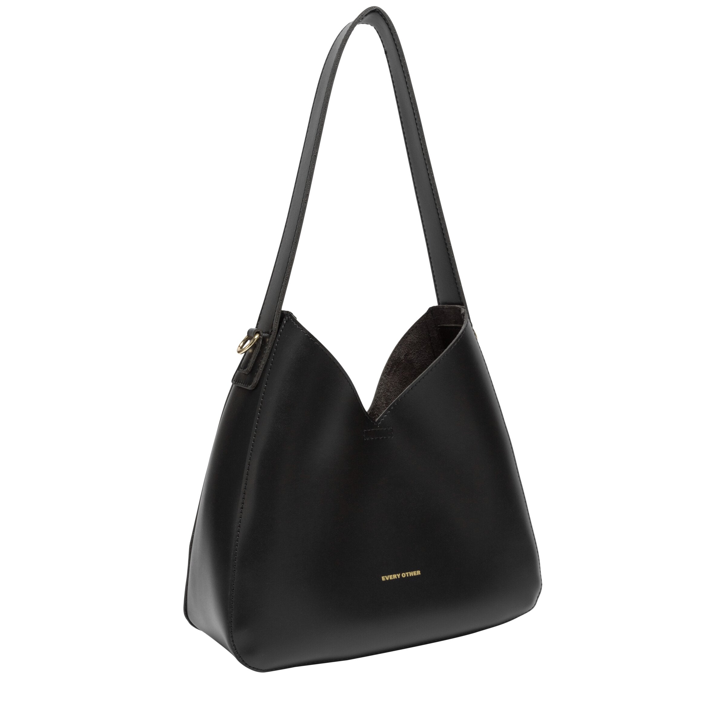 Black Slouch Shoulder Bag 12005