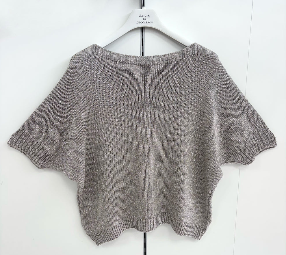 Light Taupe Lurex Knit - 1276-01