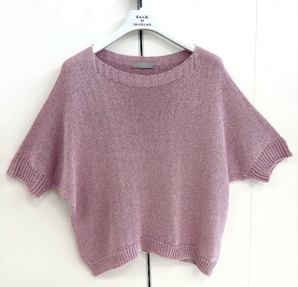 Pink Lurex Knit - 1276-01