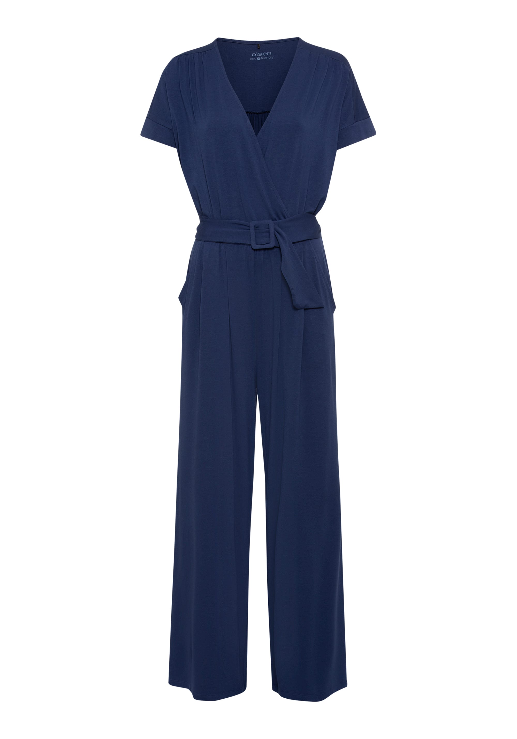 Blue Wide Leg Jumpsuit - 14002201