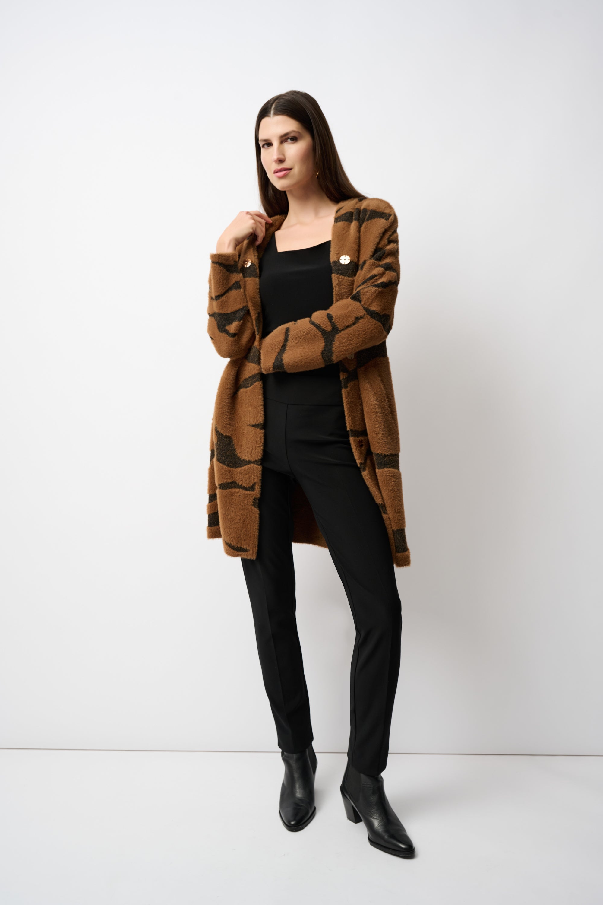 Black Slim Fit Pull On Pants - 144092