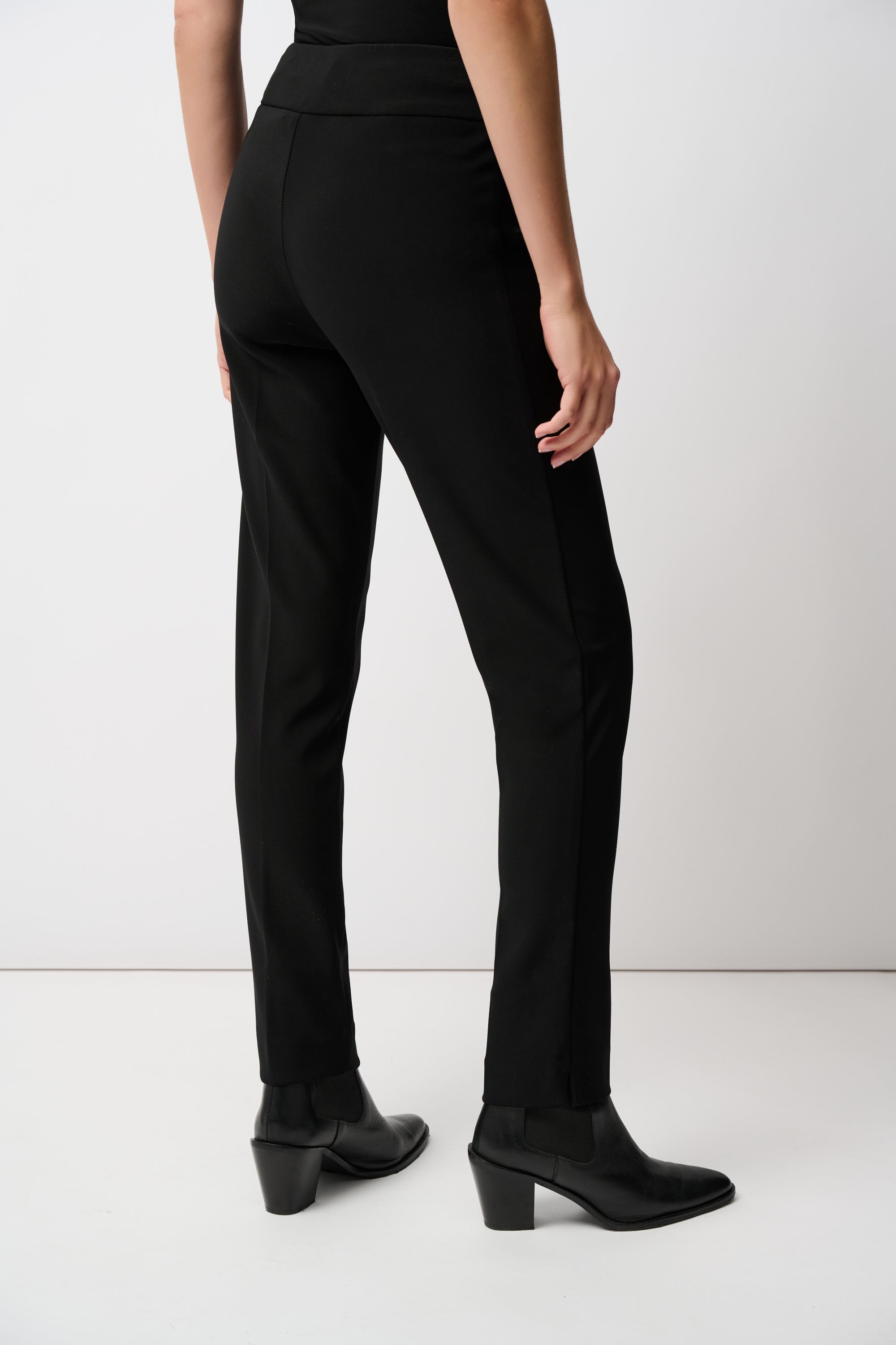Black Slim Fit Pull On Pants - 144092