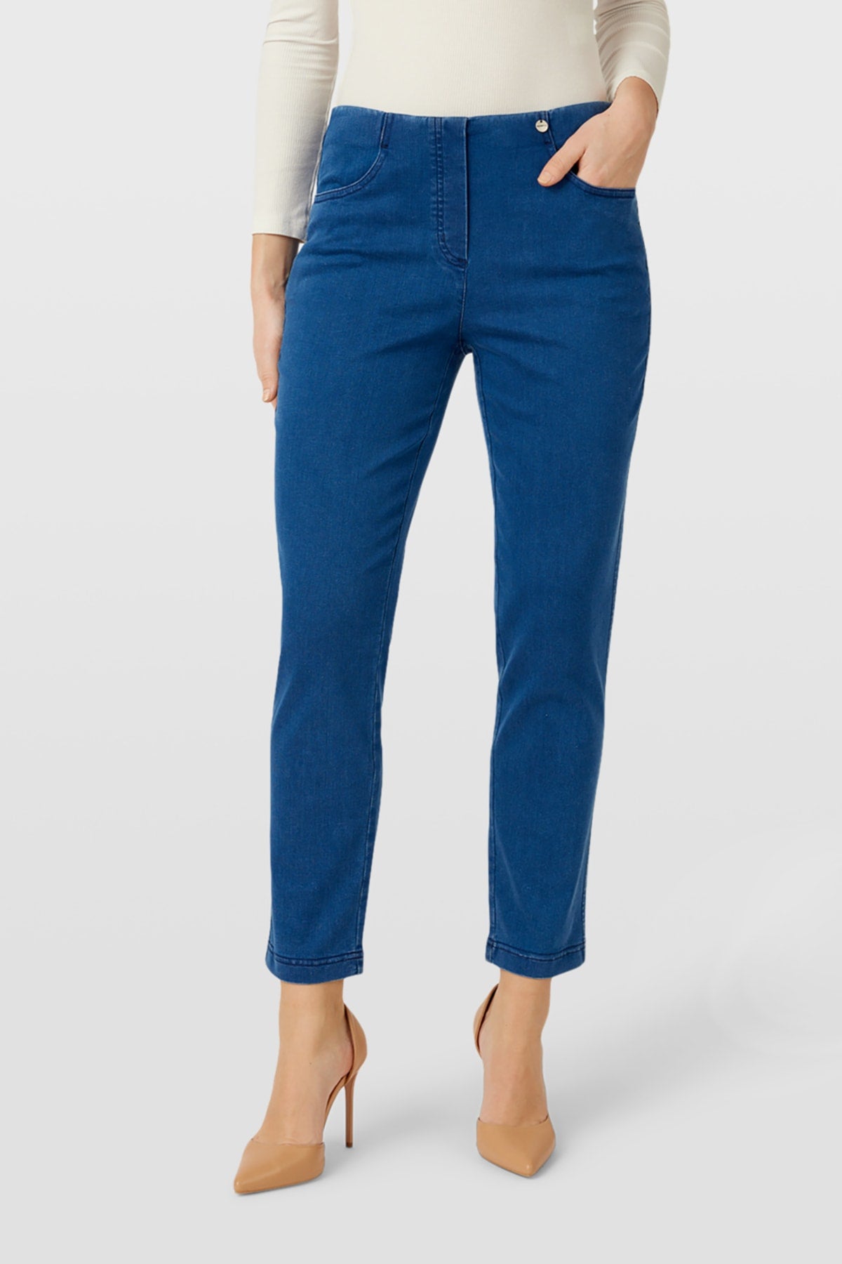 Deep Cobalt Blue Bella P Jeans - 53534