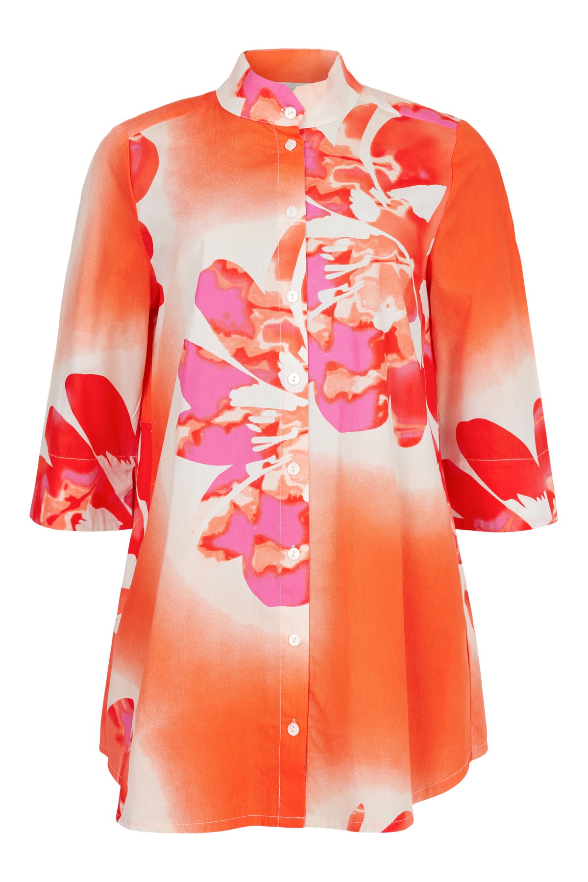 Orange Floral Shirt - 86223