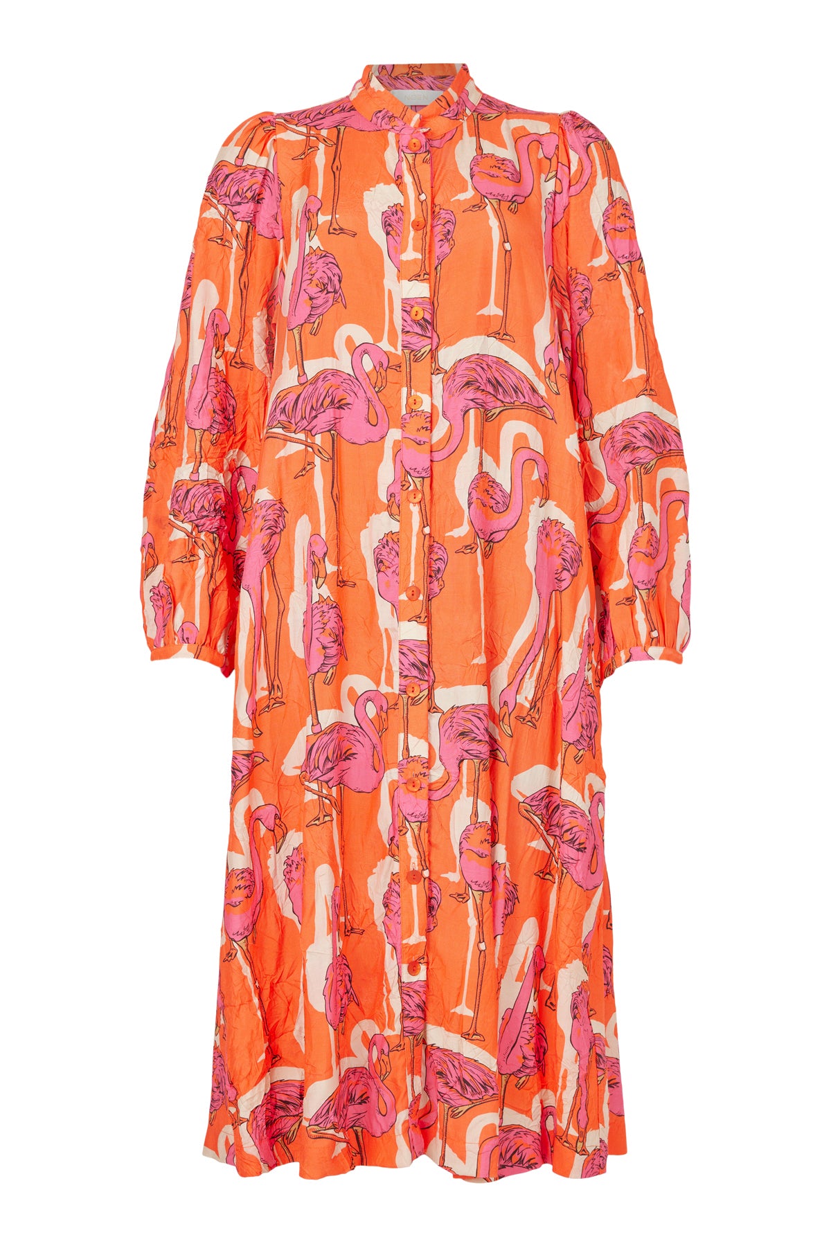 Orange Flamingo Dress - 88553