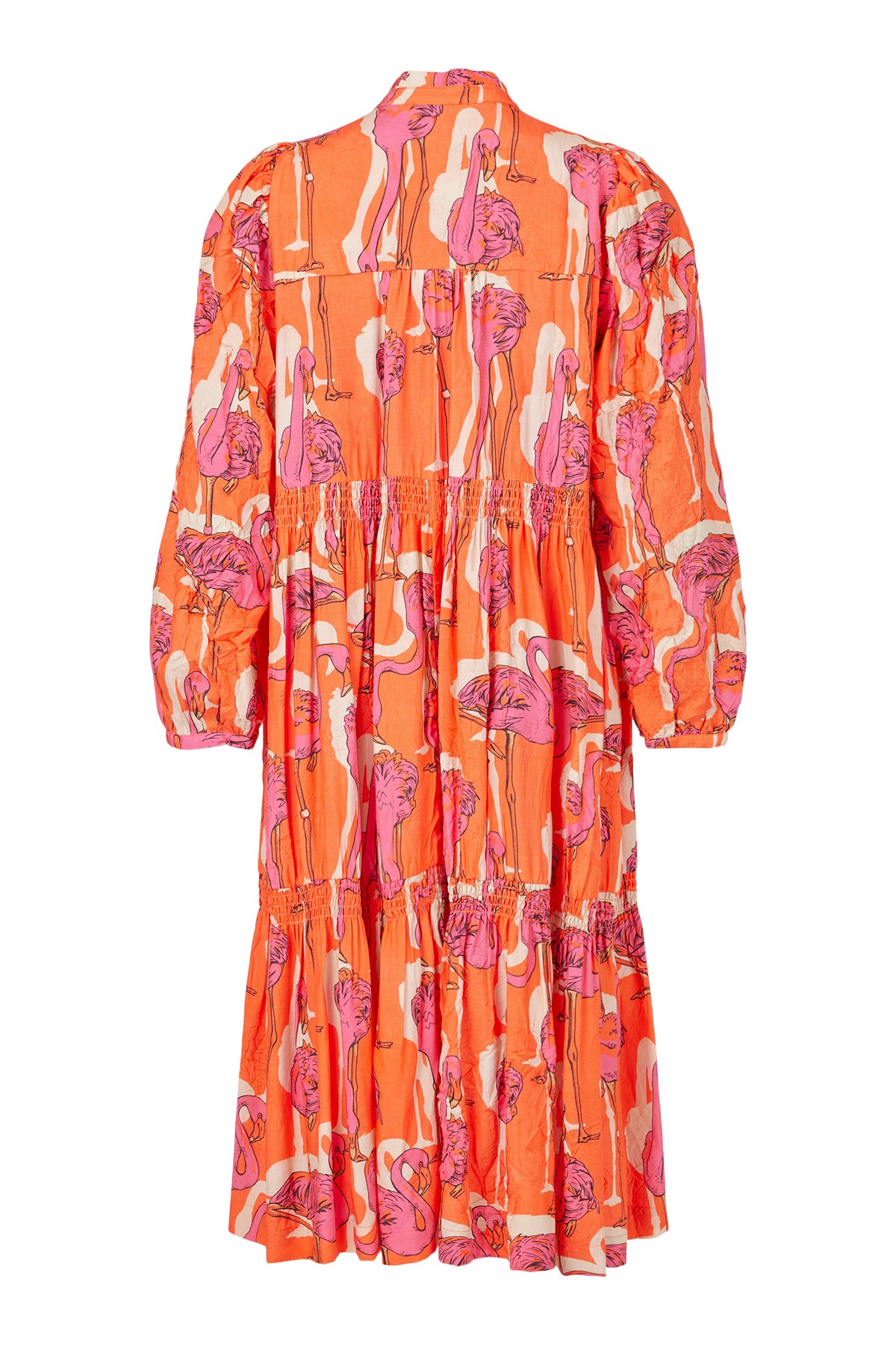 Orange Flamingo Dress - 88553