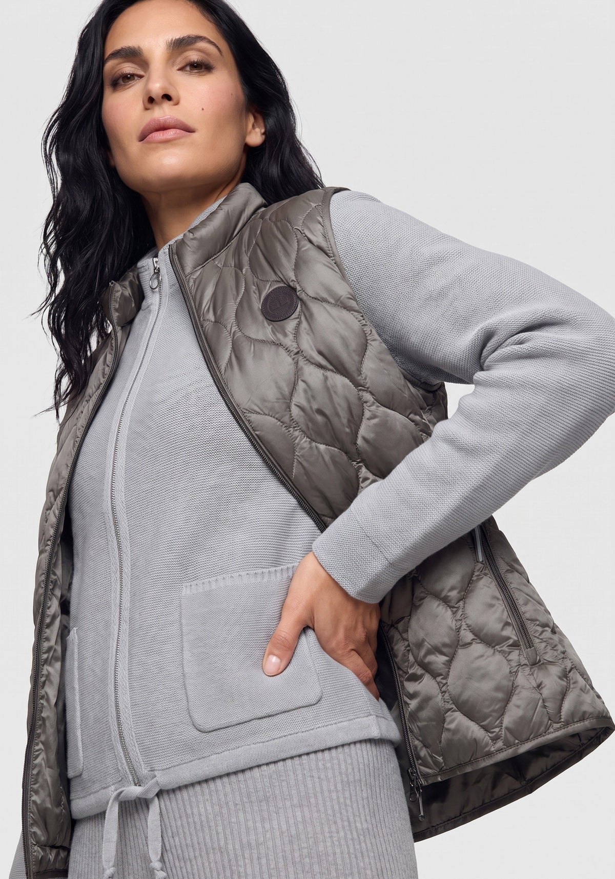 Light Pearl Padded Gilet - 15101457