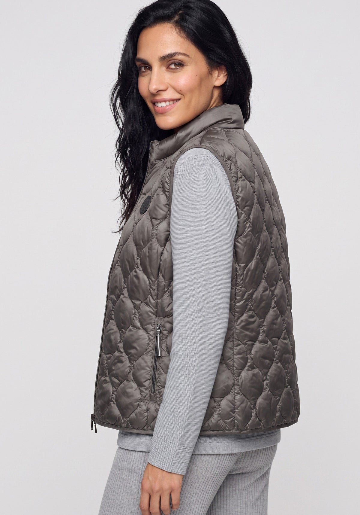 Light Pearl Padded Gilet - 15101457