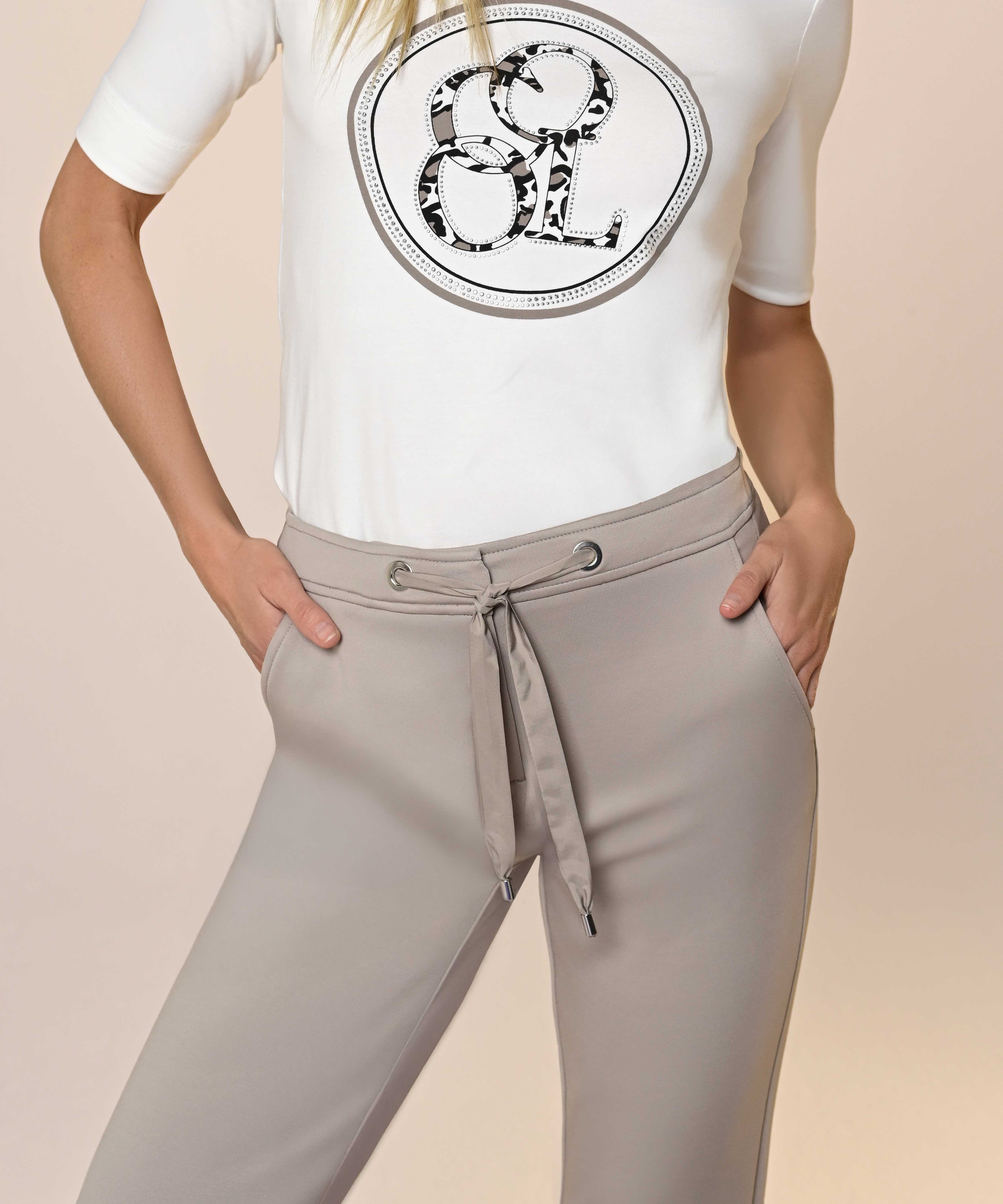Taupe Drawstring Pants - 61048