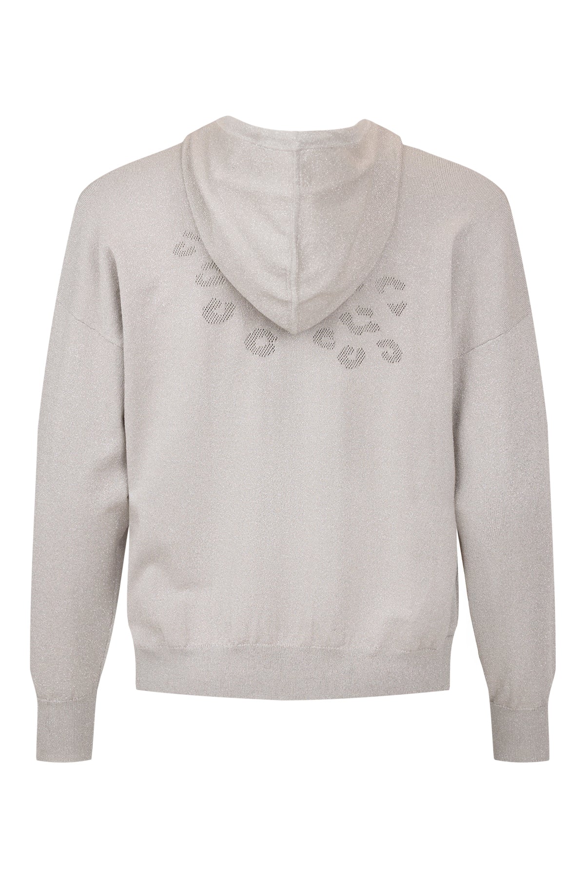 Taupe Metallic Hooded Zip Top - 67397