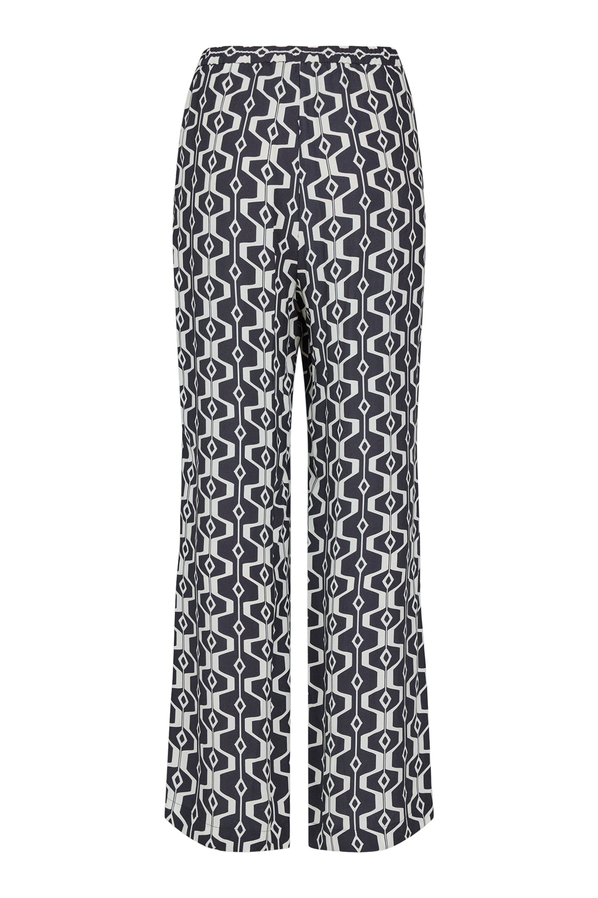 Black & White Geometric Pants - 71336