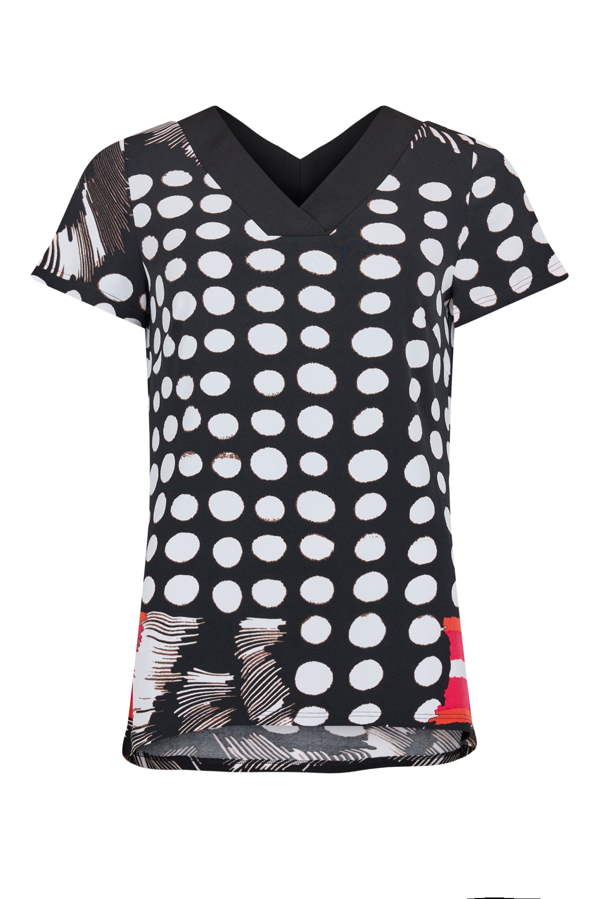 Black & White Print Top - 73134