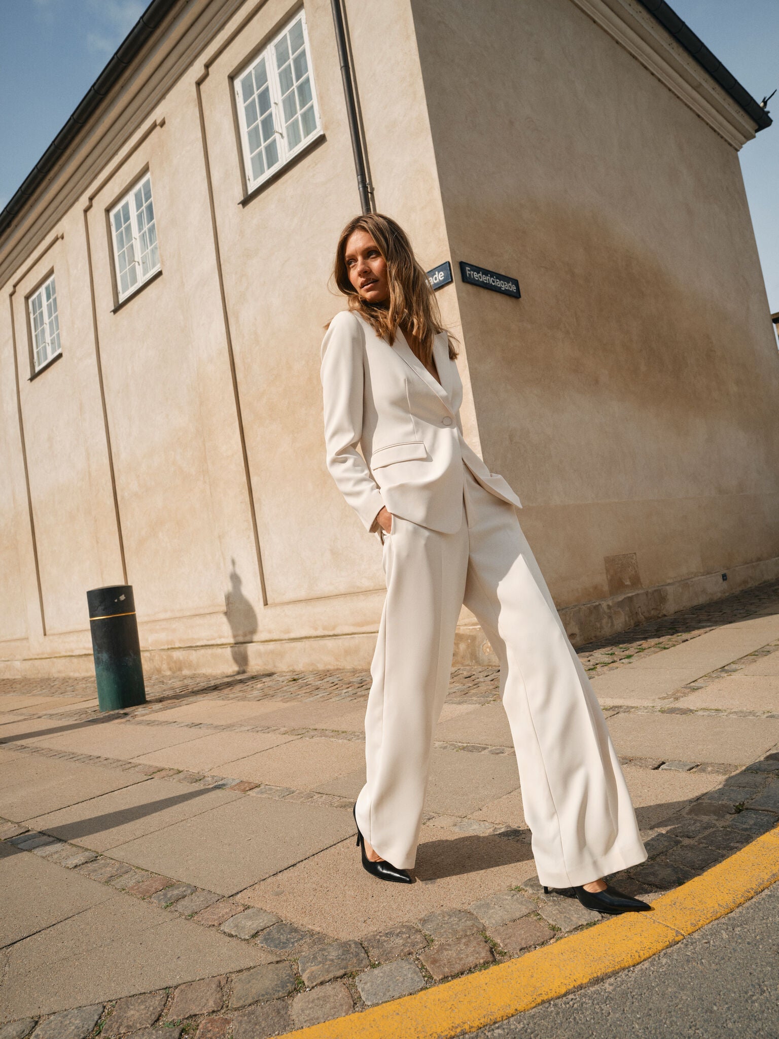 Leya Miley Ecru Pants - 166670