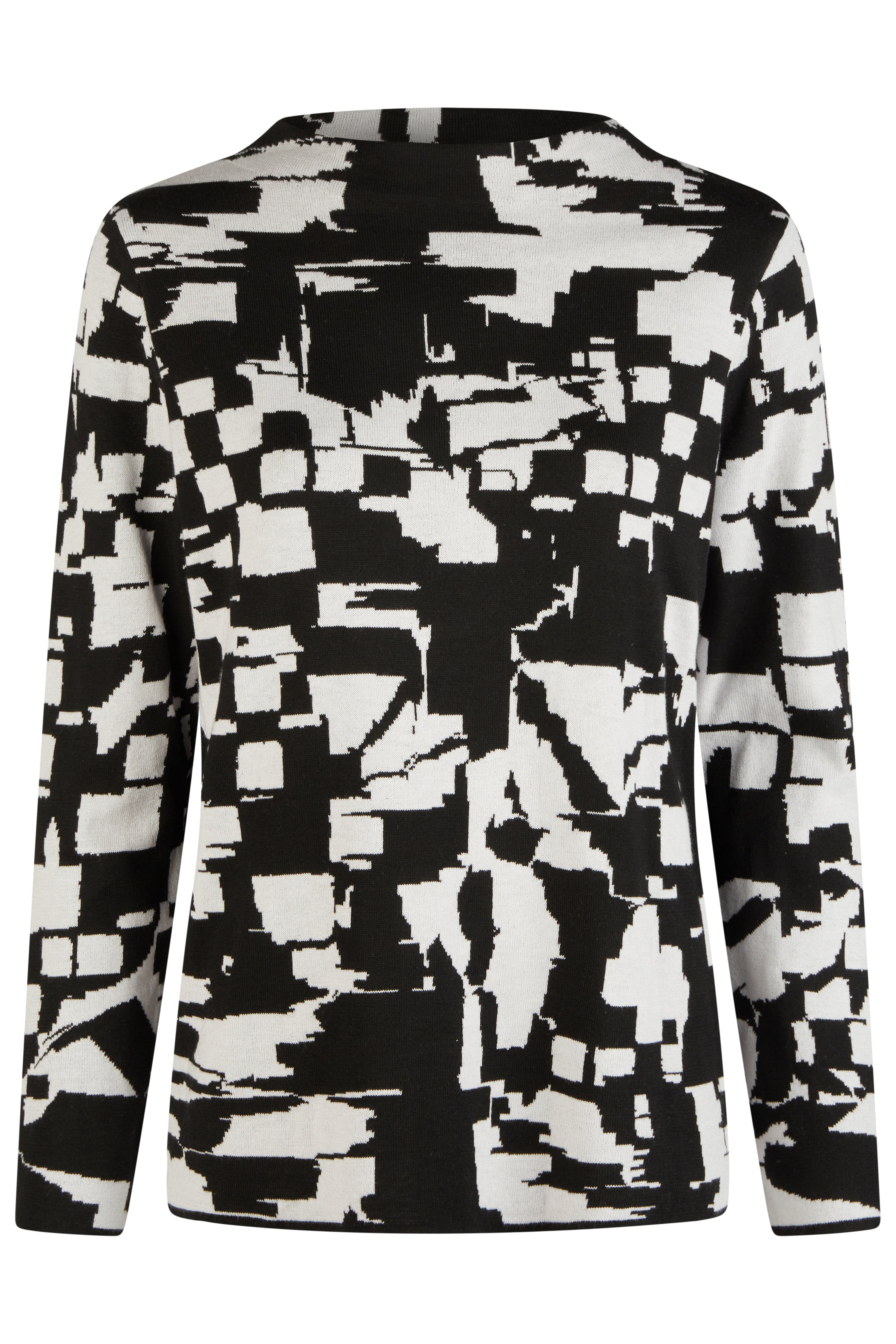 Black & White Abstract Top 1741