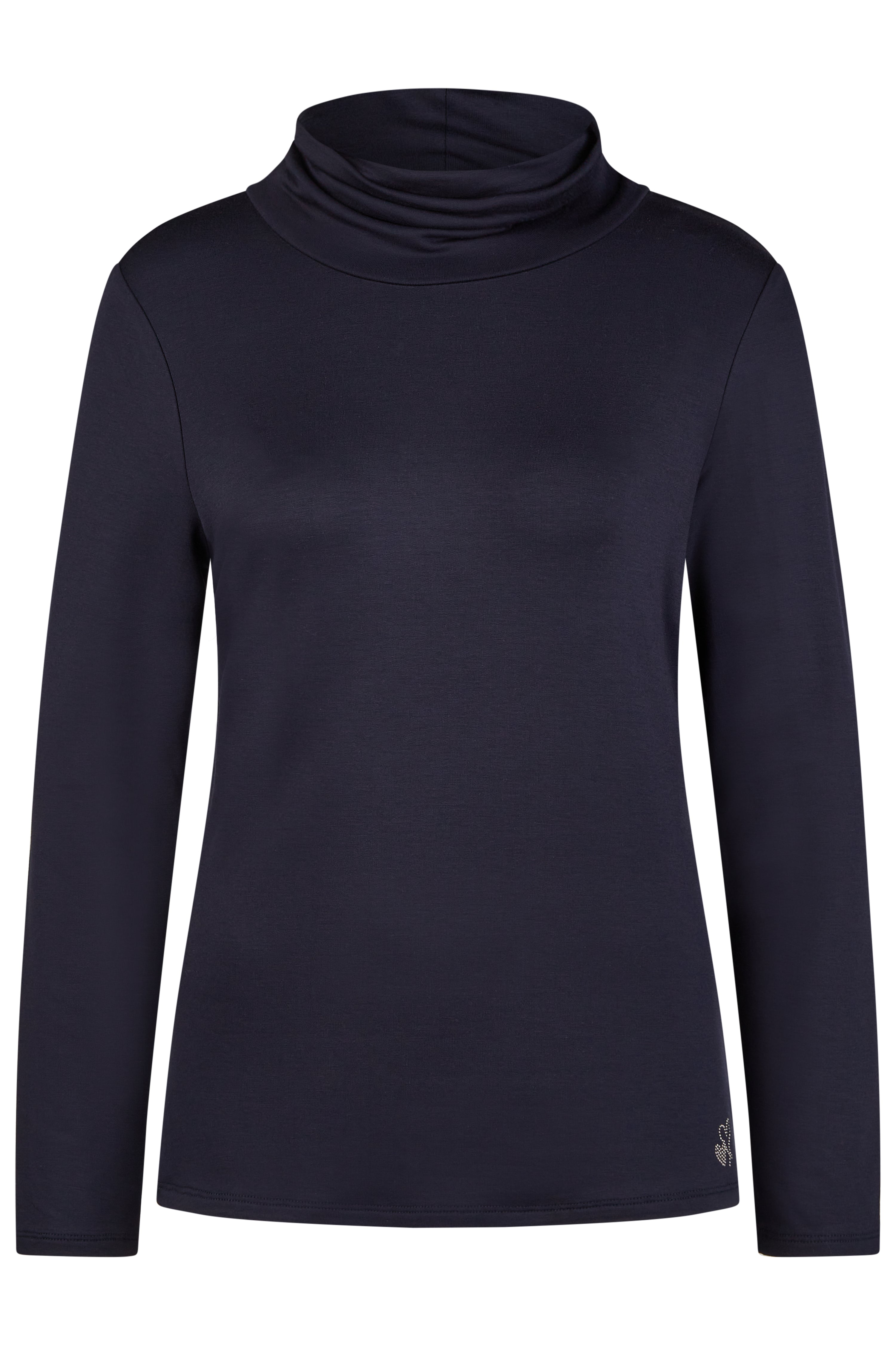 Navy Rollneck Top 1754