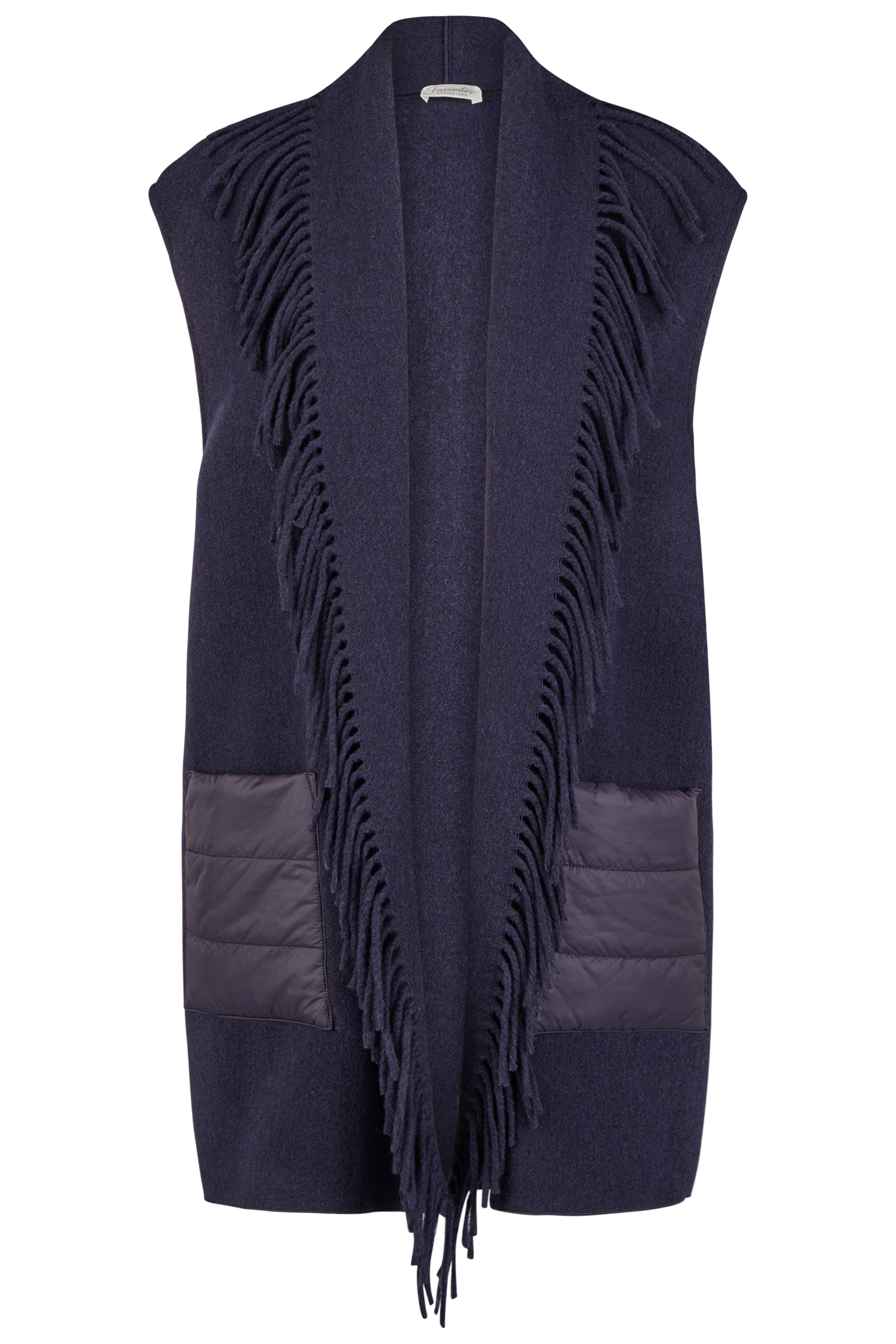 Navy Fringed Gilet 1776